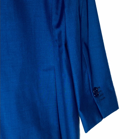 MASSIMO DUTTI**Blue Blazer Super 120 Wool**US 44 - Picture 7 of 9